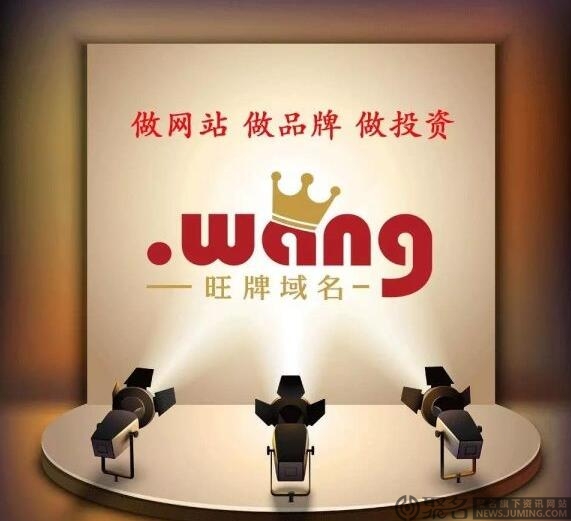 买不起.com域名的终端秒了个.wang域名做官方网站