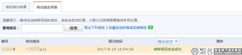 新购买的域名怎么转出？转出的步骤有这些！