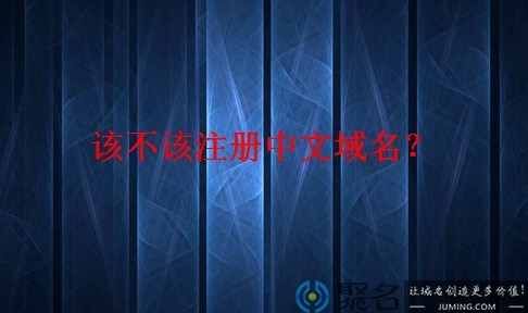 该不该注册中文域名 中文域名未来前景大么