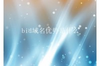 .bid域名的优势是什么