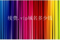 续费.vip域名多少钱 .vip域名的续费价格怎么样