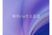 域名vip什么意思