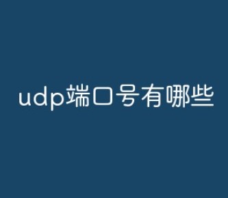 udp端口是什么意思？(udp端口大全)
