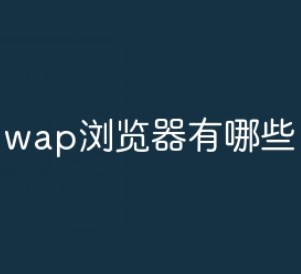 手机wap浏览器有哪些？