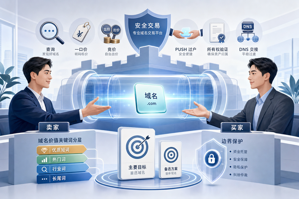 新手了解域名买卖流程的示意插图
