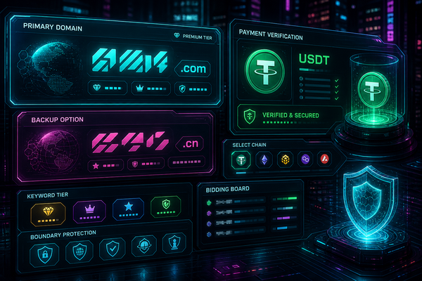 USDT支付域名交易的结算与交付风控示意