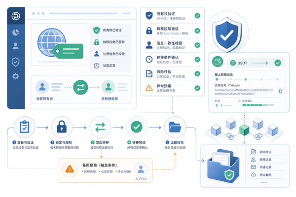 USDT支付域名交易风控核对清单示意